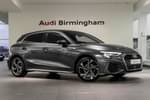 2024 Audi A3 Sportback 30 TFSI S Line 5dr S Tronic in Daytona Grey Pearl Effect at Birmingham Audi