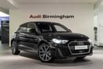 2024 Audi A1 Sportback 35 TFSI S Line 5dr S Tronic in Mythos Black Metallic at Birmingham Audi