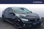 2021 Honda Civic Hatchback 1.5 VTEC Turbo Sport 5dr CVT in Crystal Black at Listers Honda Solihull