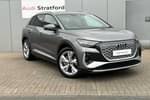 2024 Audi Q4 e-tron Estate 250kW 55 Quattro 82kWh S Line 5dr Auto (Leather) in Typhoon grey, metallic at Stratford Audi