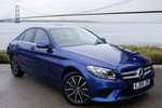 2019 Mercedes-Benz C Class Saloon C200 SE 4dr 9G-Tronic in brilliant blue metallic at Mercedes-Benz of Hull