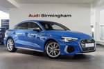 2023 Audi A3 Saloon S3 TFSI Quattro 4dr S Tronic in Turbo Blue at Birmingham Audi