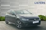 2022 Volkswagen Polo Hatchback 1.0 TSI 95 R-Line 5dr in Deep Black Pearl Effect at Listers Volkswagen Evesham