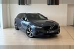 2020 Volvo V90 Diesel Estate 2.0 D5 R DESIGN 5dr AWD Auto in Metallic - Denim blue at Listers U Northampton