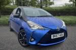 2017 Toyota Yaris Hatchback 1.5 VVT-i Blue Bi-tone 5dr in Blue at Listers Toyota Coventry