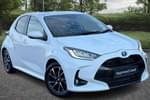 2023 Toyota Yaris Hatchback 1.5 Hybrid Design 5dr CVT in White at Listers Toyota Lincoln