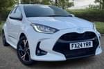 2024 Toyota Yaris Hatchback 1.5 Hybrid Design 5dr CVT in White at Listers Toyota Grantham