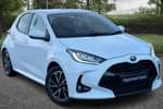 2022 Toyota Yaris Hatchback 1.5 Hybrid Design 5dr CVT in White at Listers Toyota Lincoln