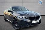 2024 BMW X6 Diesel Estate xDrive30d MHT M Sport 5dr Step Auto in Black Sapphire metallic paint at Listers Boston (BMW)