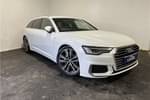 2020 Audi A6 Diesel Avant 40 TDI S Line 5dr S Tronic (Tech Pack) in Metallic - Glacier white at Listers U Stratford-upon-Avon