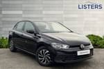 2023 Volkswagen Polo Hatchback 1.0 TSI Life 5dr in Deep black at Listers Volkswagen Nuneaton