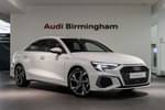 2024 Audi A3 Saloon 30 TFSI S Line 4dr S Tronic in Ibis White at Birmingham Audi