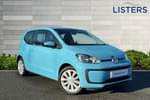 2018 Volkswagen Up Hatchback 1.0 BlueMotion Tech Move Up 3dr in Teal Blue at Listers Volkswagen Worcester