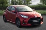 2022 Toyota Yaris Hatchback 1.5 Hybrid Design 5dr CVT in Red at Listers Toyota Cheltenham