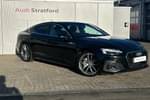 2021 Audi A5 Sportback 40 TFSI 204 S Line 5dr S Tronic in Mythos Black Metallic at Stratford Audi