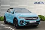 2024 Volkswagen T-Roc Cabriolet 1.5 TSI R-Line 2dr DSG in Teal Blue Black Roof at Listers Volkswagen Stratford-upon-Avon