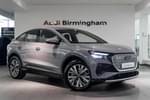 2024 Audi Q4 e-tron Sportback 210kW 45 82kWh Sport 5dr Auto (Leather) in Pebble grey, solid at Birmingham Audi