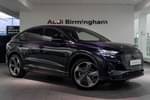 2024 Audi Q4 e-tron Sportback 210kW 45 82kWh Black Edition 5dr Auto in Aurora violet, metallic at Birmingham Audi