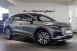 2024 Audi Q4 e-tron Sportback 210kW 45 82kWh Sport 5dr Auto (Leather) in Geyser blue, metallic at Birmingham Audi