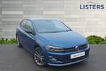 2020 Volkswagen Polo Hatchback 1.0 TSI 115 SEL 5dr DSG in Reef Blue at Listers Volkswagen Coventry