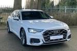 2025 Audi A6 Saloon 50 TFSI e Quattro S Line 4dr S Tronic in Glacier White, metallic at Coventry Audi