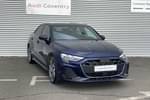 2024 Audi A3 Saloon 35 TFSI Black Edition 4dr in Navarra blue, metallic at Coventry Audi