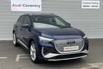 2024 Audi Q4 e-tron Estate 250kW 55 Quattro 82kWh S Line 5dr Auto (Leather) in Navarra blue, metallic at Coventry Audi