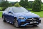 2024 Mercedes-Benz C Class Saloon C300e AMG Line Premium Plus 4dr 9G-Tronic in Spectral blue metallic at Mercedes-Benz of Grimsby