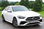 2024 Mercedes-Benz C Class Saloon C300e AMG Line 4dr 9G-Tronic in MANUFAKTUR paint MANUFAKTUR opalite white bright at Mercedes-Benz of Grimsby