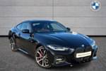 2022 BMW 4 Series Diesel Coupe 420d MHT M Sport 2dr Step Auto in Black Sapphire metallic paint at Listers Boston (BMW)