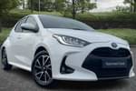 2023 Toyota Yaris Hatchback 1.5 Hybrid Design 5dr CVT in White at Listers Toyota Coventry