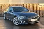 2019 Audi A4 Saloon 35 TFSI S Line 4dr in Daytona Grey Pearlescent at Worcester Audi