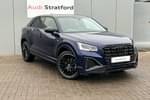 2025 Audi Q2 Estate 35 TFSI Black Edition 5dr S Tronic in Navarra Blue Metallic at Stratford Audi