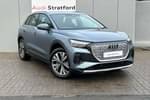 2022 Audi Q4 e-tron Estate 125kW 35 55kWh Sport 5dr Auto in Geyser Blue Metallic at Stratford Audi