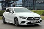 2019 Mercedes-Benz A Class Hatchback A180 AMG Line 5dr in digital white metallic at Mercedes-Benz of Lincoln