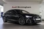 2021 Audi A5 Sportback 35 TFSI S Line 5dr S Tronic in Mythos Black Metallic at Birmingham Audi