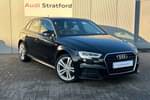 2019 Audi A3 Sportback 35 TFSI S Line 5dr S Tronic in Myth Black Metallic at Stratford Audi