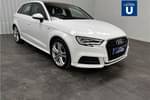 2016 Audi A3 Sportback 1.4 TFSI S Line 5dr S Tronic in Solid - Ibis white at Listers U Solihull