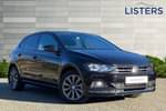 2019 Volkswagen Polo Hatchback 1.0 TSI 115 SEL 5dr DSG in Deep black at Listers Volkswagen Loughborough