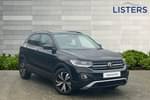 2023 Volkswagen T-Cross Estate 1.0 TSI 110 Black Edition 5dr in Deep Black at Listers Volkswagen Loughborough