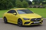 2021 Mercedes-Benz CLA AMG Coupe 35 4Matic 4dr Tip Auto in sun yellow at Mercedes-Benz of Boston