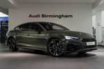 2022 Audi A5 Sportback 40 TFSI 204 Black Edition 5dr S Tronic in District Green Metallic at Birmingham Audi