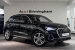 2019 Audi Q3 Diesel Estate 35 TDI S Line 5dr S Tronic in Myth Black Metallic at Birmingham Audi