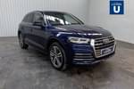 2019 Audi Q5 Diesel Estate 40 TDI Quattro S Line 5dr S Tronic in Metallic - Navarra blue at Listers U Solihull