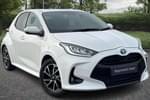 2023 Toyota Yaris Hatchback 1.5 Hybrid Design 5dr CVT in White at Listers Toyota Coventry