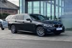 2021 BMW 3 Series Touring 330e M Sport 5dr Step Auto in Black Sapphire metallic paint at Listers King's Lynn (BMW)