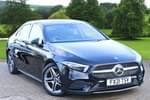 2021 Mercedes-Benz A Class Diesel Saloon A200d AMG Line Premium Plus 4dr Auto in Cosmos Black Metallic at Mercedes-Benz of Grimsby