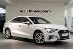 2022 Audi A3 Saloon 30 TFSI Sport 4dr in Ibis White at Birmingham Audi