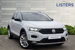 2019 Volkswagen T-Roc Diesel Hatchback 2.0 TDI 4MOTION SEL 5dr in White Silver at Listers Volkswagen Loughborough