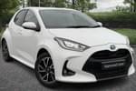 2022 Toyota Yaris Hatchback 1.5 Hybrid Design 5dr CVT in White at Listers Toyota Lincoln